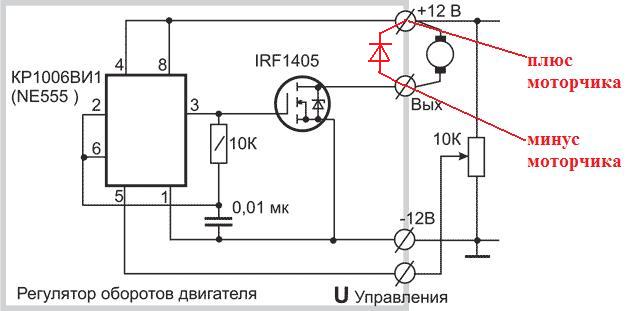 Блок управления коллекторным двигателем постоянного тока своими руками