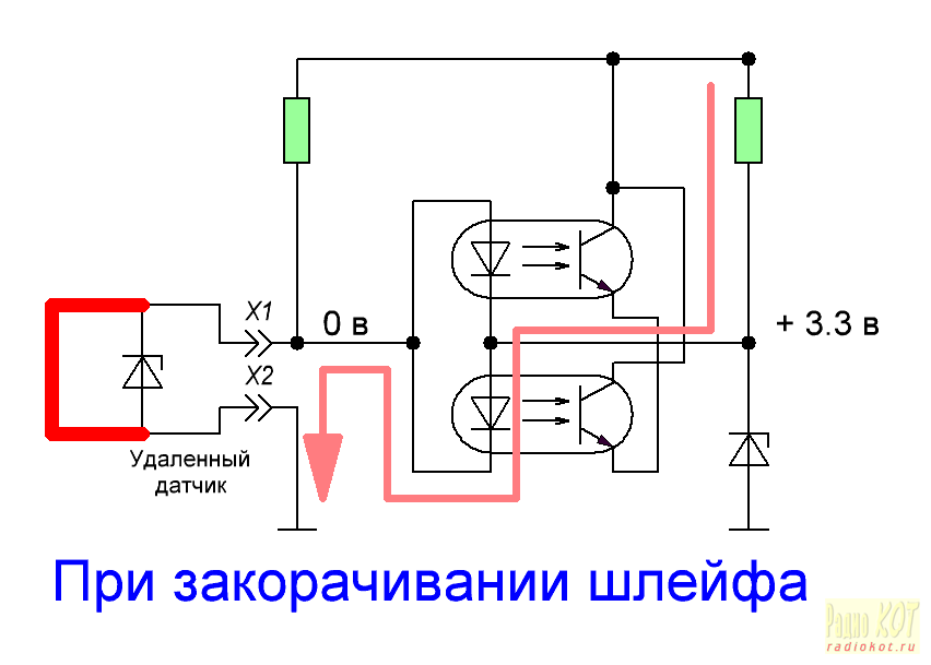 Схема сигнализации для велосипеда