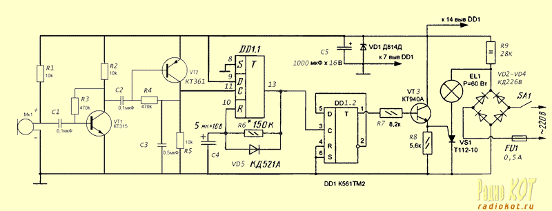 Урок 13. Хлопковый выключатель на Arduino