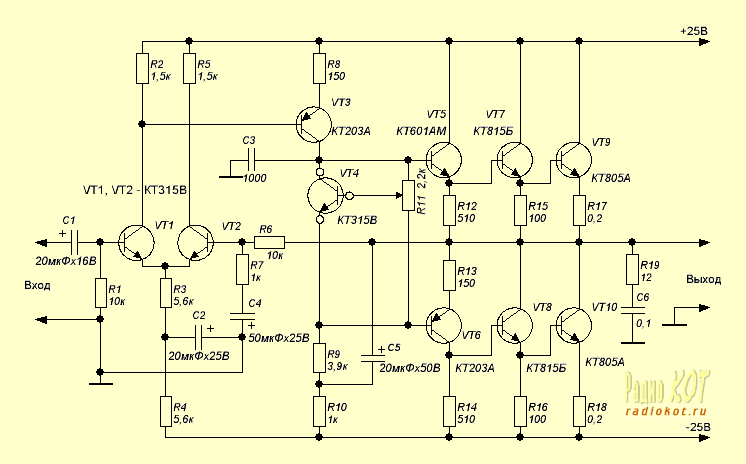 Utc1316 схема усилителя