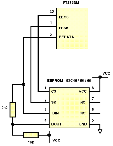 Eeprom схема подключения