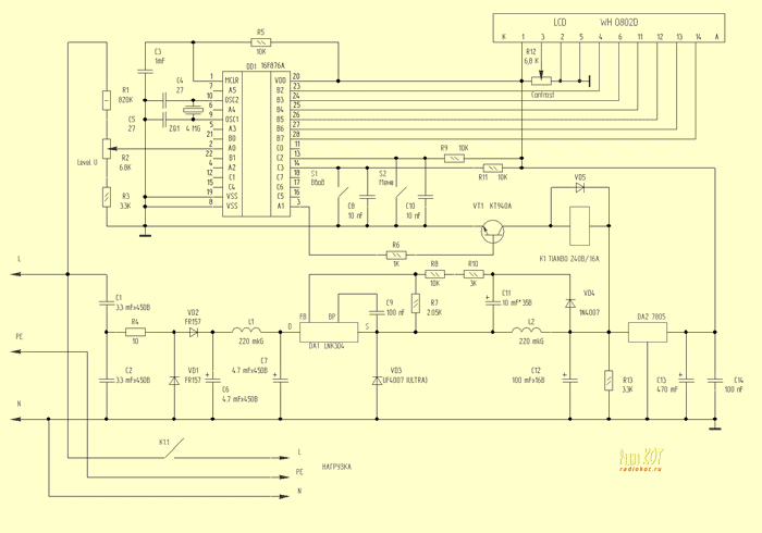 Tda7294 схема включения