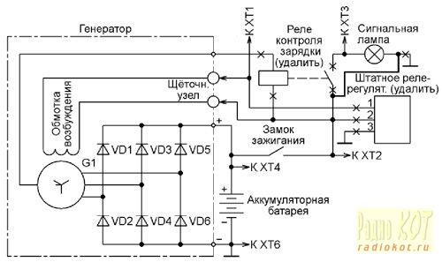 Генератор реле регулятор напряжения схема Перейти на страницу с картинкой
