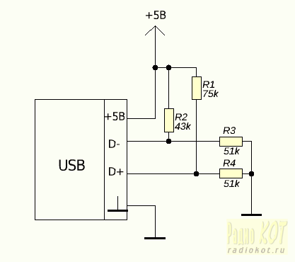 Схема usb автомобильной зарядки