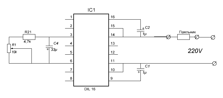 Схема на КР1182ПМ1