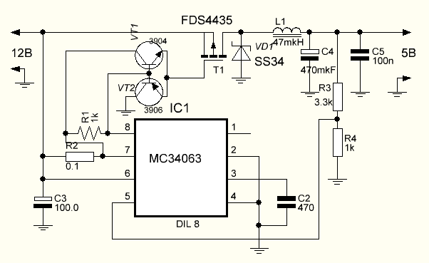 Mc34072 схема включения