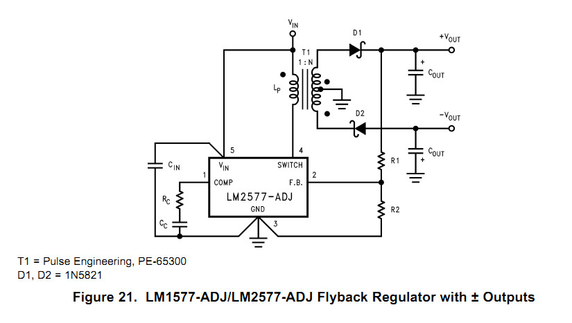 Lm2577 схема включения