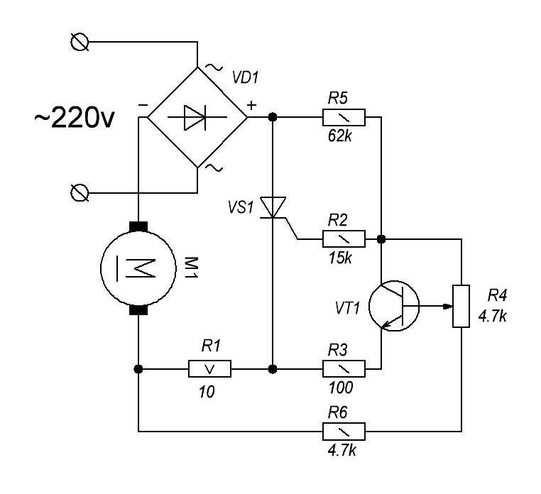 Регулятор оборотов схема 220. Схема регулятора оборотов коллекторного двигателя 220в. Тиристорный регулятор оборотов двигателя постоянного тока схема. Регулятор оборотов двигателя 220в без потери мощности схема. Регулятор оборотов двигателя 220в схема своими руками.