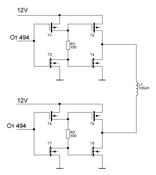 Ao4606 схема включения