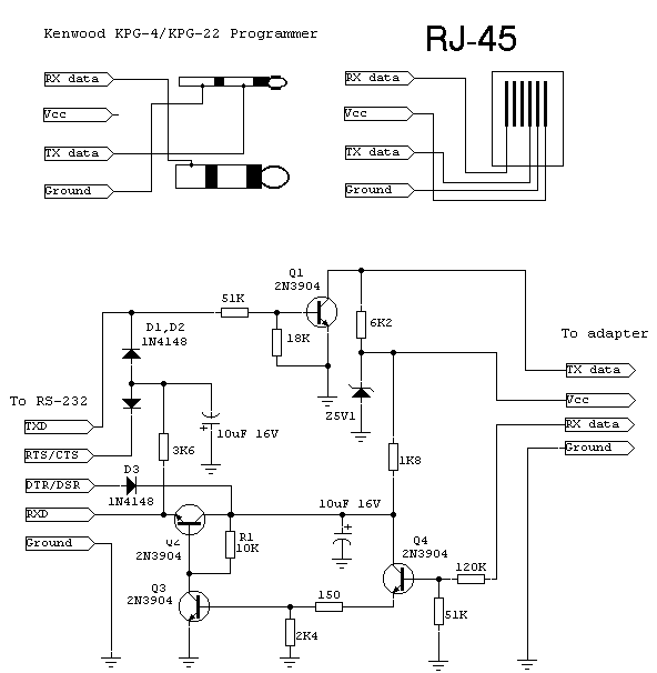 Rs232 программатор схема