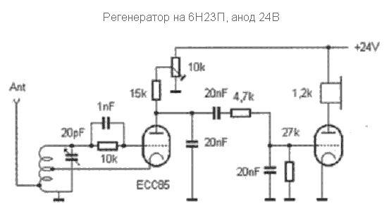 6 н 24 п. Регенеративный приёмник на лампах 6ж9п схема. Регенеративный приемник на лампах 6ж9п. Регенеративные приемники на лампах 6ж1п схемы. Схема приемника на лампе 6ф12п.