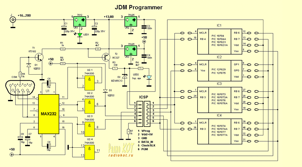 Схему Программатора Jonis Prog